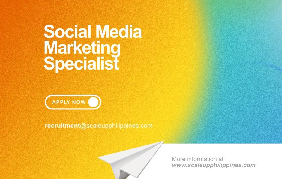 social media marketing specialist VA philippines hiring